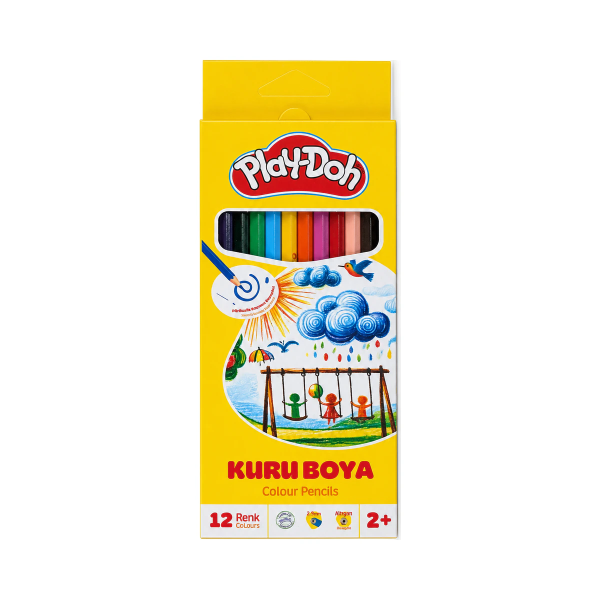 PLAY-DOH KURUBOYA 12 RENK TAM BOY